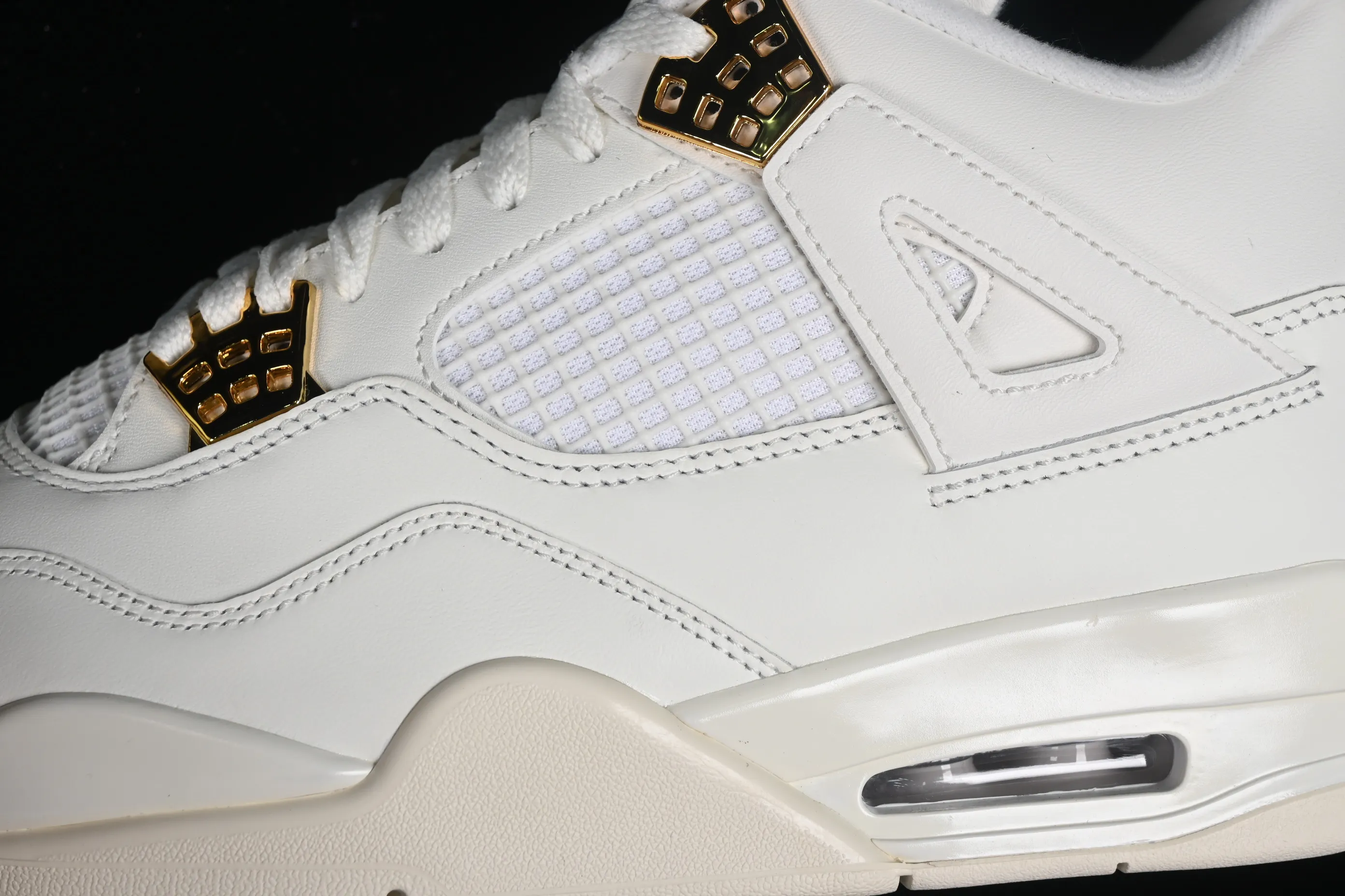 All categories Air Jordan Jordan series basketball shoes Air Jordan 4 LW version Air Jordan 4 Retro "Metallic Gold" AJ4 Joe 4 meters white gold AQ9129-170